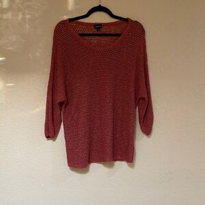 Torrid Brick Red V-Neck Sweater (Never Worn)